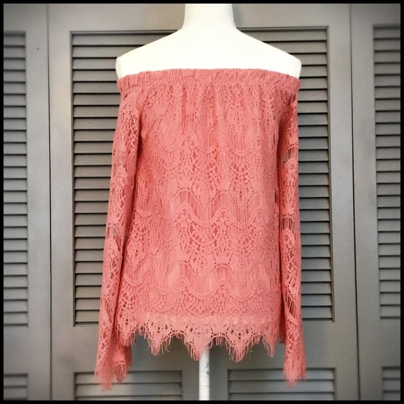 NWOT Miss Chievous Long Sleeve Off Shoulder Top - Picture 4 of 6